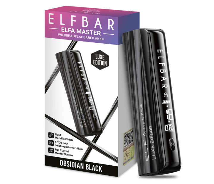 Elfbar - Elfa Master Luxe Edition Akku 1200 mAh Obsidian Black