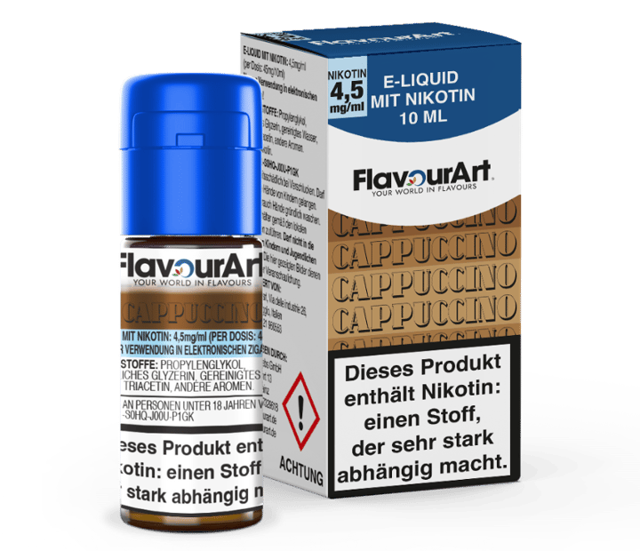 FlavourArt - Cappuccino E-Zigaretten Liquid 4,5 mg/ml
