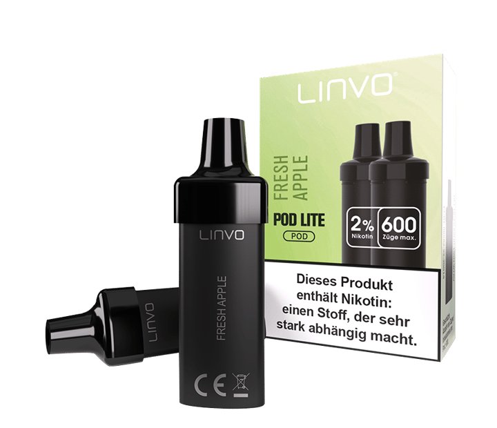 Linvo - Pod Lite Cartridge Fresh Apple 20 mg/ml (2 Stück pro Packung)