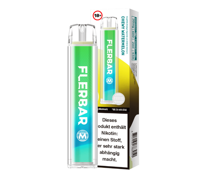Flerbar - M Einweg E-Zigarette - Chewy Watermelon 20 mg/ml