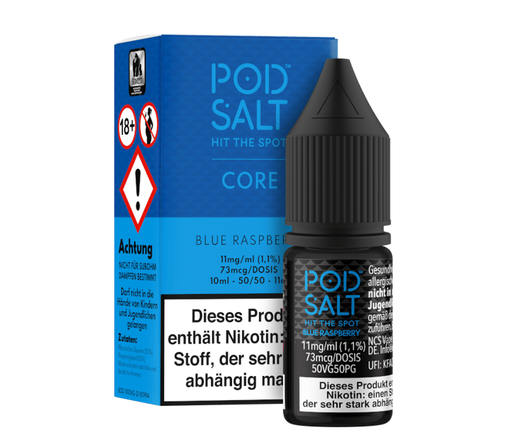 Pod Salt Core - Blue Raspberry - Nikotinsalz Liquid 11 mg/ml
