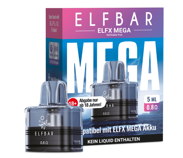 Elfbar - Elfx Mega Pod mit 0,8 Ohm 5 ml