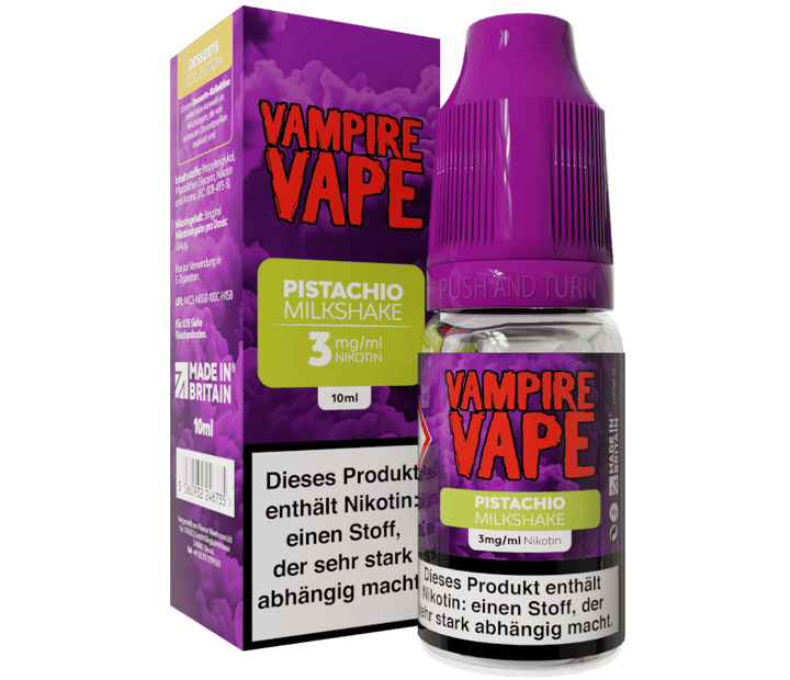 Vampire Vape - Dessert Collection - Pistachio Milkshake E-Zigaretten Liquid 3 mg/ml