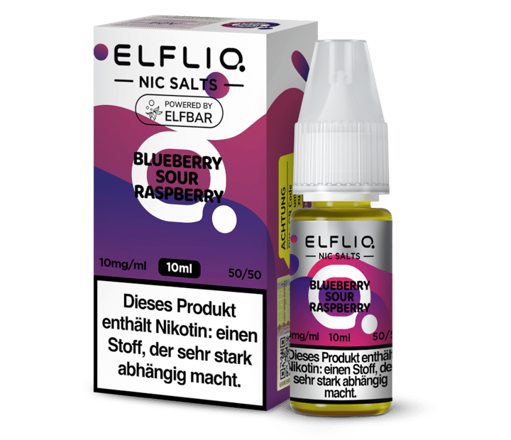 ELFLIQ - Blueberry Sour Raspberry - Nikotinsalz Liquid 10 mg/ml