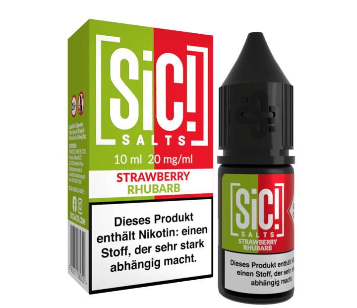 SiC! Salts - Strawberry Rhubarb - Nikotinsalz Liquid 20 mg/ml