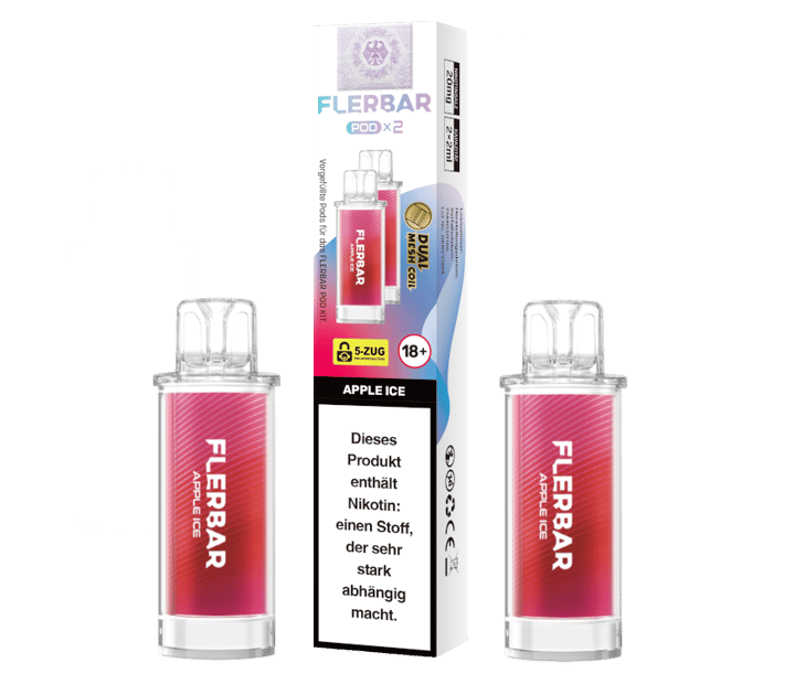 Flerbar - POD Apple Ice 20 mg/ml (2 Stück pro Packung)