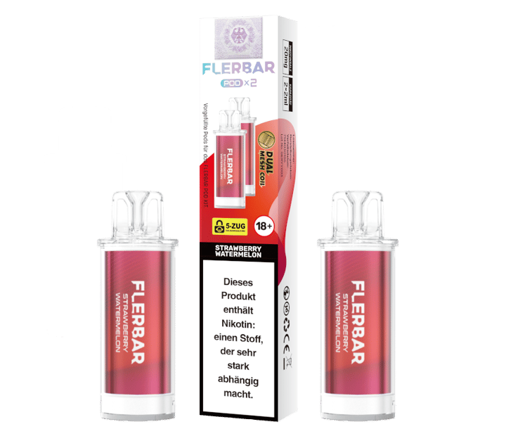 Flerbar - POD Strawberry Watermelon 20 mg/ml (2 Stück pro Packung)