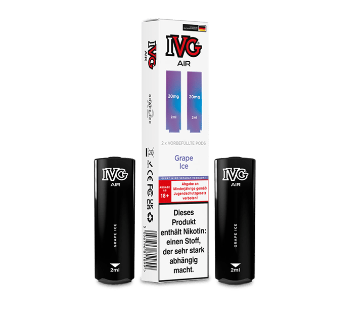 IVG - AIR Pod Grape Ice 20 mg/ml (2 Stück pro Packung)