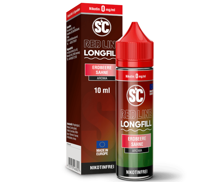 SC - Red Line - Aroma Erdbeere Sahne 10 ml