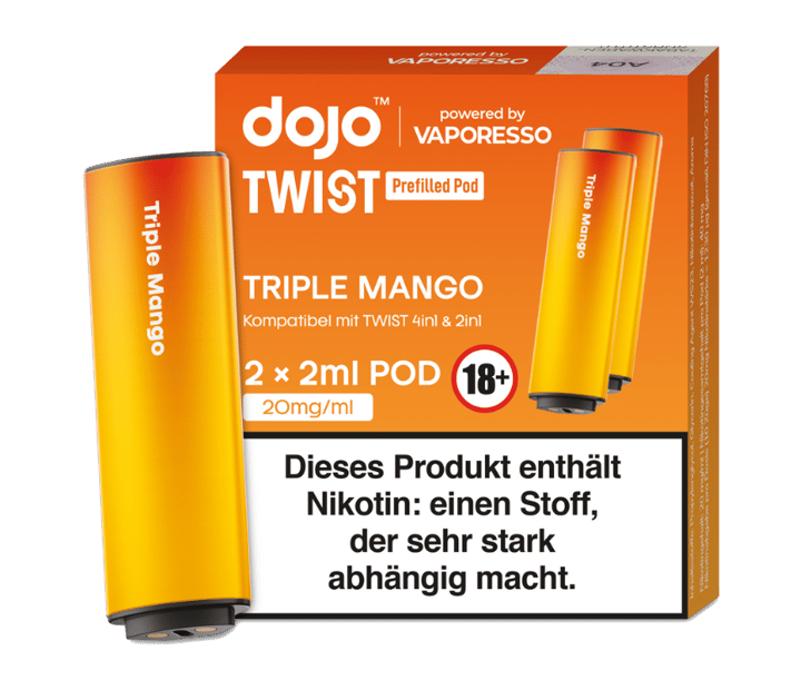 Vaporesso - Dojo - Twist Pod Triple Mango 20 mg/ml (2 Stück pro Packung)