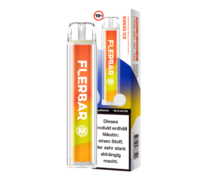 Flerbar - M Einweg E-Zigarette - Mango Ice 20 mg/ml