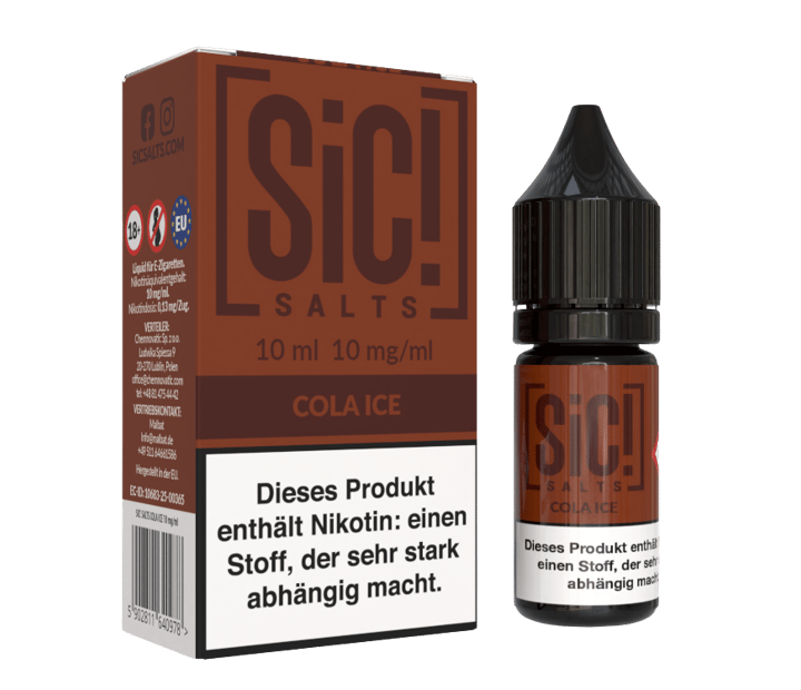 SiC! Salts - Cola Ice - Nikotinsalz Liquid 10 mg/ml