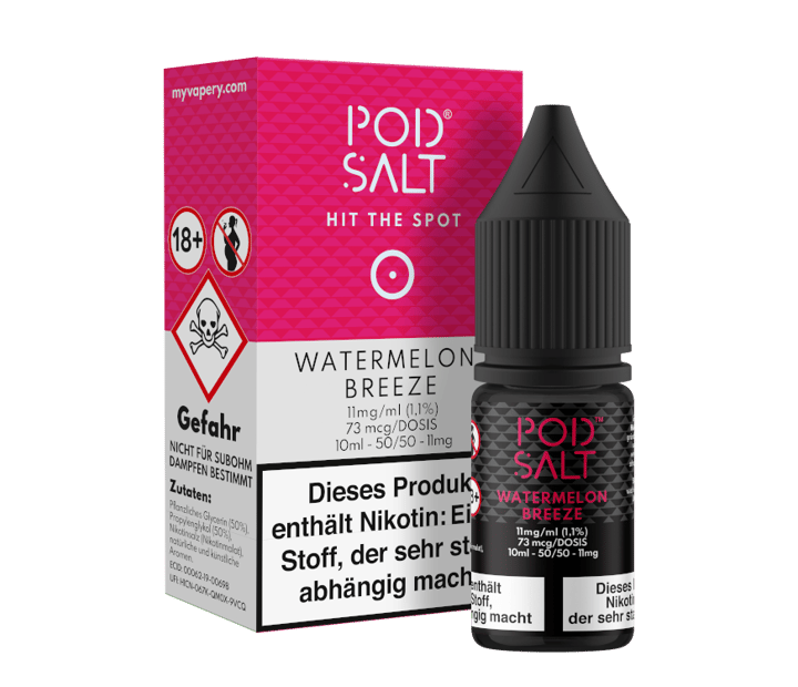 Pod Salt - Watermelon Breeze - Nikotinsalz Liquid 11 mg/ml