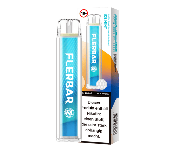 Flerbar - M Einweg E-Zigarette - Ice Mint 20 mg/ml