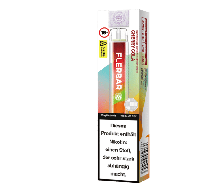Flerbar - M Einweg E-Zigarette - Cherry Cola 20 mg/ml