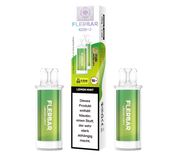 Flerbar - POD Lemon Mint 20 mg/ml (2 Stück pro Packung)