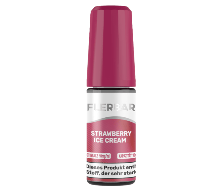 Flerbar Liquid - Strawberry Ice Cream - Nikotinsalz Liquid 10 mg/ml