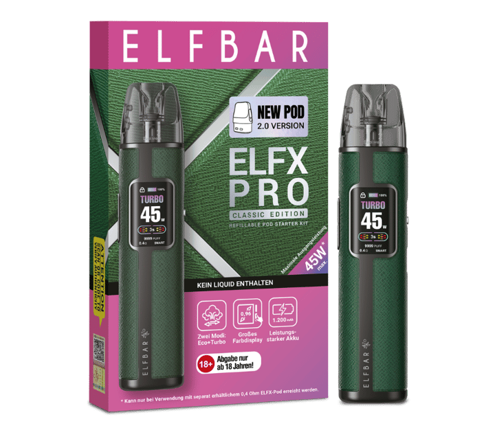 Elfbar - Elfx Pro Classic Edition E-Zigaretten Set Forest