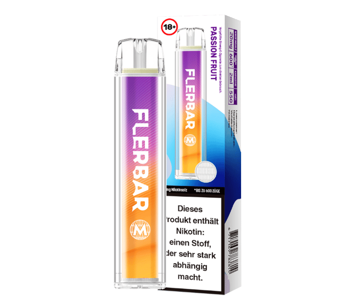 Flerbar - M Einweg E-Zigarette - Passion Fruit 20 mg/ml