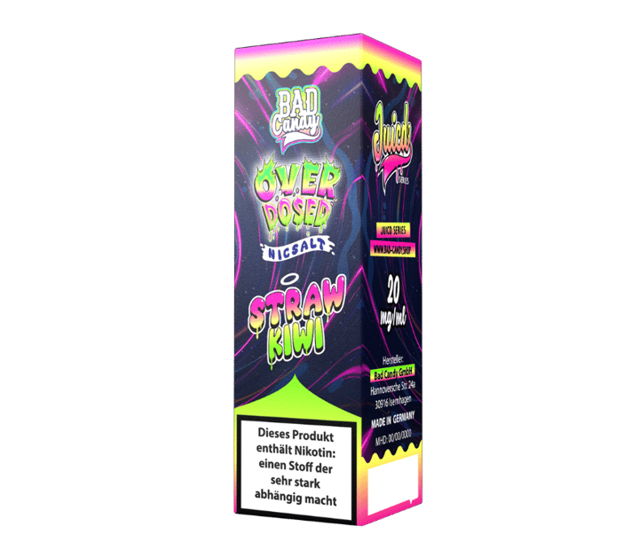 Bad Candy Liquids - Juicd - Overdosed Straw Kiwi - Nikotinsalz Liquid 20 mg/ml