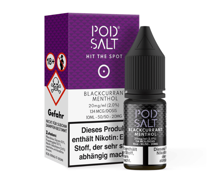 Pod Salt - Blackcurrant Menthol - Nikotinsalz Liquid 20 mg/ml