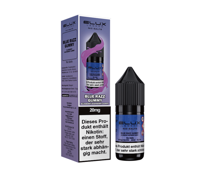 Elux - Blue Razz Gummy - Nikotinsalz Liquid 20 mg/ml
