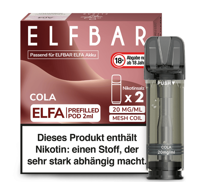 Elfbar - Elfa Pod Cola 20 mg/ml (2 Stück pro Packung)