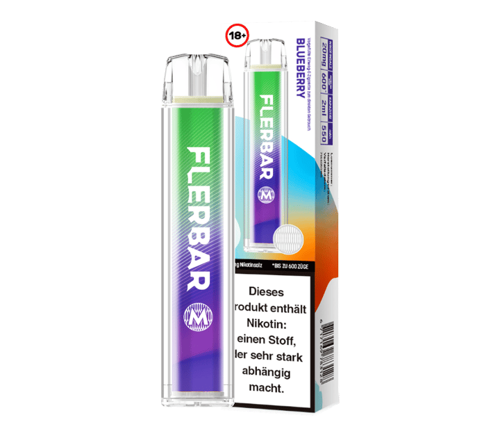 Flerbar - M Einweg E-Zigarette - Blueberry 20 mg/ml