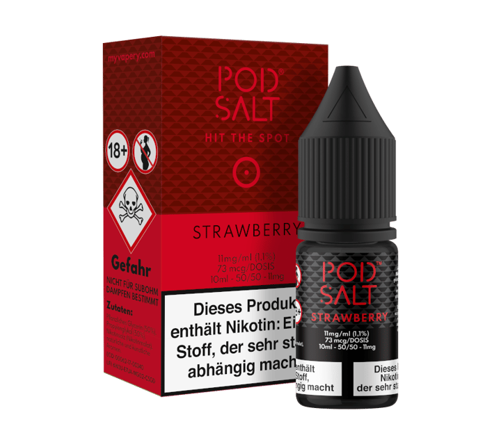 Pod Salt - Strawberry - Nikotinsalz Liquid 11 mg/ml
