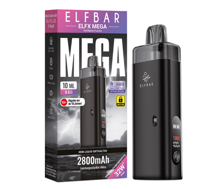 Elfbar - Elfx Mega E-Zigaretten Set Black