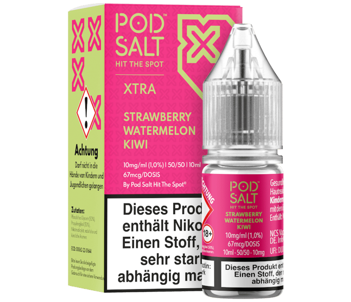 Pod Salt X - Strawberry Watermelon Kiwi - Nikotinsalz Liquid 10 mg/ml