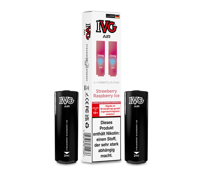 IVG - AIR Pod Strawberry Raspberry Ice 20 mg/ml (2 Stück pro Packung)
