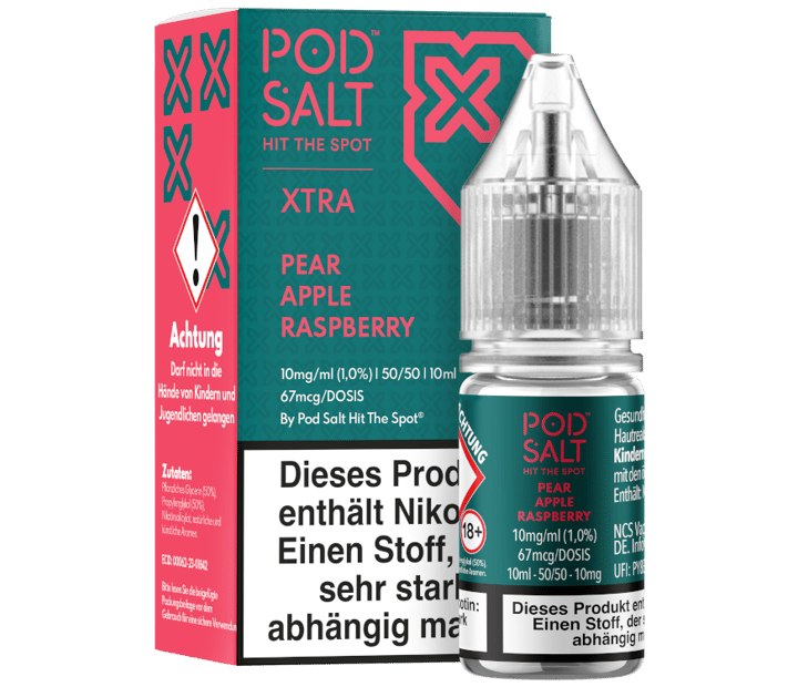 Pod Salt X - Pear Apple Raspberry - Nikotinsalz Liquid 10 mg/ml