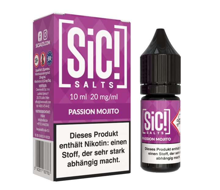 SiC! Salts - Passion Mojito - Nikotinsalz Liquid 20 mg/ml