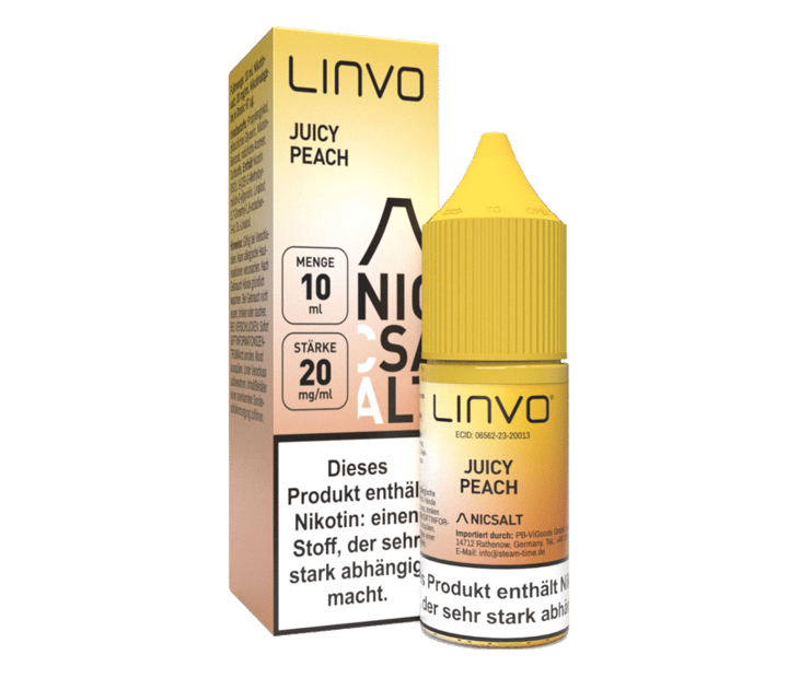 Linvo - Juicy Peach - Nikotinsalz Liquid 20 mg/ml