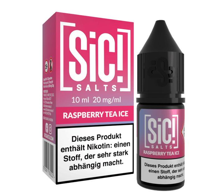 SiC! Salts - Raspberry Tea Ice - Nikotinsalz Liquid 20 mg/ml