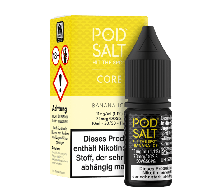 Pod Salt Core - Banana Ice - Nikotinsalz Liquid 11 mg/ml