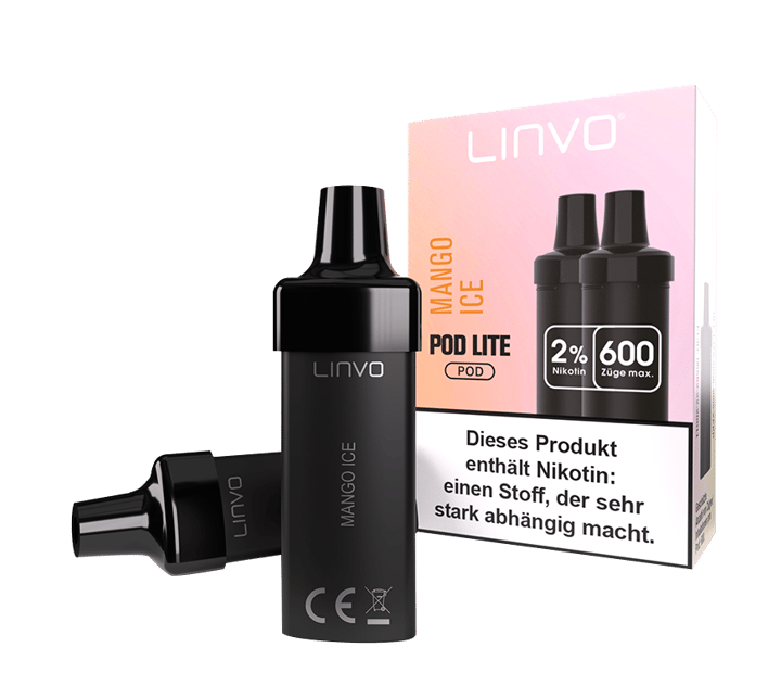 Linvo - Pod Lite Cartridge Mango Ice 20 mg/ml (2 Stück pro Packung)