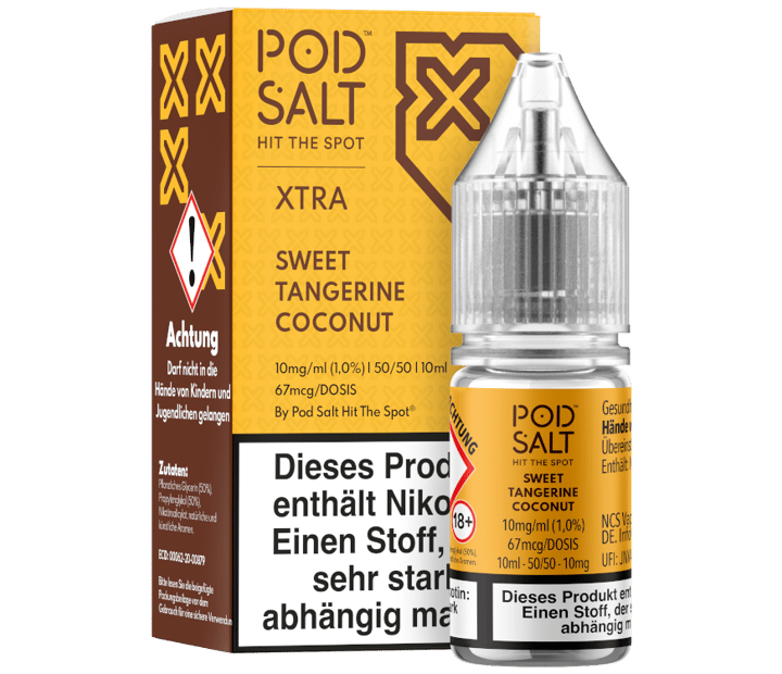 Pod Salt X - Sweet Tangerine Coconut - Nikotinsalz Liquid 10 mg/ml
