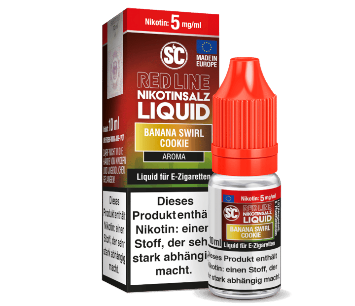 SC - Red Line - Banana Swirl Cookie - Nikotinsalz Liquid 5 mg/ml