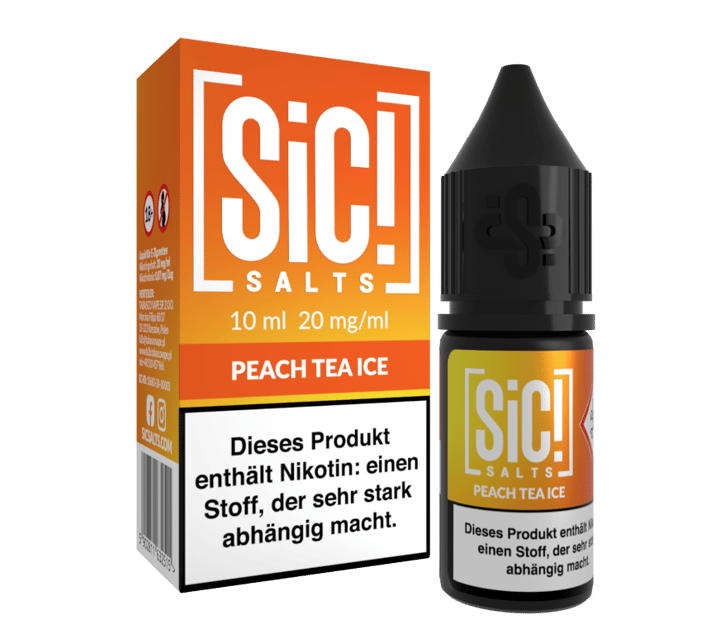 SiC! Salts - Peach Tea Ice - Nikotinsalz Liquid 20 mg/ml