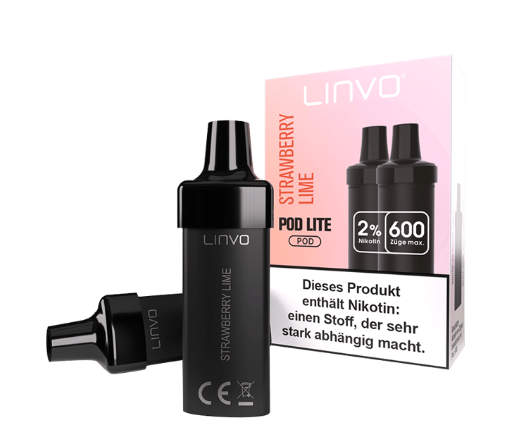 Linvo - Pod Lite Cartridge Strawberry Lime 20 mg/ml (2 Stück pro Packung)