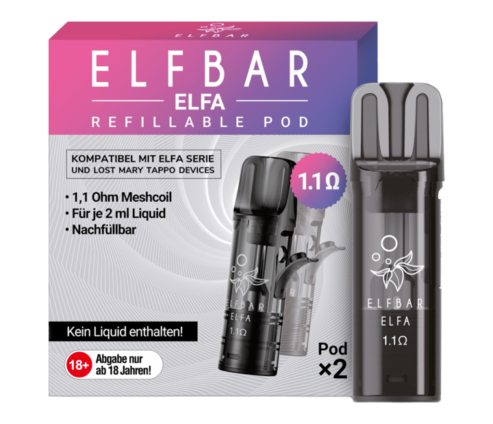 Elfbar - Elfa Leer-Pod (2 Stück pro Packung)
