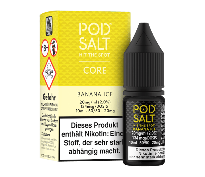 Pod Salt Core - Banana Ice - Nikotinsalz Liquid 20 mg/ml