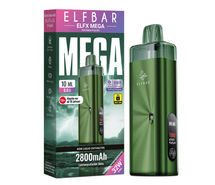Elfbar - Elfx Mega E-Zigaretten Set Green