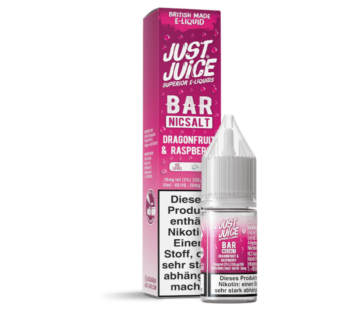 Just Juice - Bar - Dragonfruit & Raspberry - Nikotinsalz Liquid 20 mg/ml