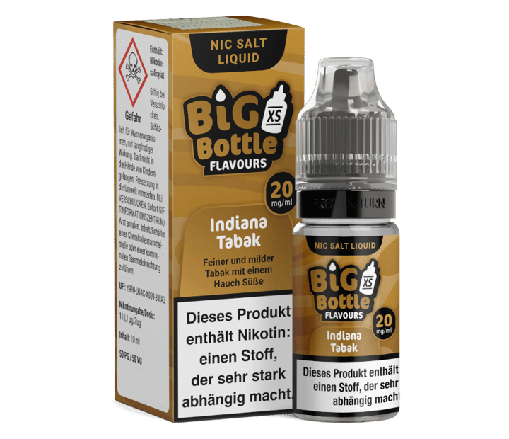 Big Bottle - Indiana Tabak - Nikotinsalz Liquid 20 mg/ml