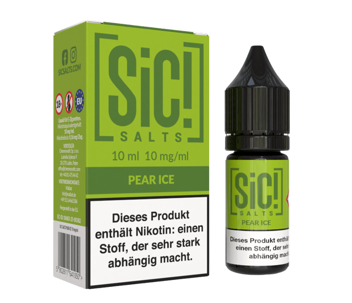 SiC! Salts - Pear Ice - Nikotinsalz Liquid 10 mg/ml