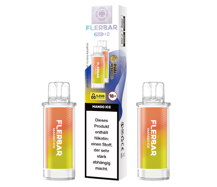 Flerbar - POD Mango Ice 20 mg/ml (2 Stück pro Packung)