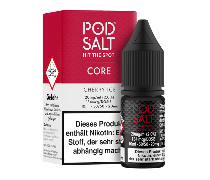 Pod Salt Core - Cherry Ice - Nikotinsalz Liquid 20 mg/ml